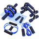 thumbnail image 1 of Kit Rodillo Abdominal Barras Push-up Cuerda Ejercitador Mano azul Malubero Kit Rodillo Abdominal, 1 of 5