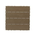 thumbnail image 4 of IVV Interlocking Patio Deck Tiles 27 Pack, 11.4"x11.4" Waterproof Plastic Floor Tiles for Indoor/Outdoor Use – Non-Slip, Weather-Resistant, Quick Install for Balcony, Porch, Poolside – Light Coffee, 4 of 6