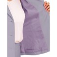thumbnail image 6 of INSPIRE CHIC Women's 2 Piece Business Suit Collared Button Down Blazer Pencil Skirt Work Skirt Set XL Light Purple, 6 of 7