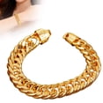 thumbnail image 2 of Rvusndi Bracelets for Women Adult Gold Bracelets Flat Sideways Bracelet Jewelry with Exquisite Style Birthday Gifts, 2 of 6