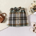 thumbnail image 5 of Okbabeha Toddler Girl Clothes Fall Baby Girls Outfits Ribbed Top Plaid Skirt 2piece Set Winter Long Sleeve Shirt Dress, 5 of 7