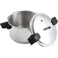 thumbnail image 3 of IMUSA USA 22Qt Jumbo Stovetop Pressure Cooker with Regulator and Side Handles, Silver, 3 of 11