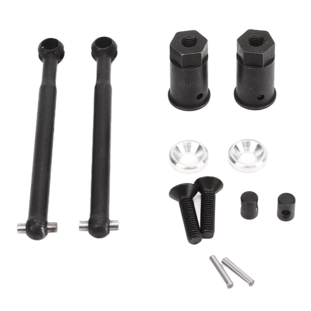 RC Front CVD Drive Shaft, Steel Larger Driving Angle RC Front Wheel Drive Shaft For Upgrade Black,Silver