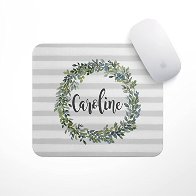 Custom Printed Home Office Decor Personalized Desk Accessory Gift Venetian Mousepad Monogrammed Mediterranean Pattern Mouse Pad