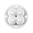 thumbnail image 2 of 4 Uds. Mini ruedas giratorias sin ruido ruedas pequeñas autoadhesivas (perla de pegamento blanco) Wdftyju Libre de BPA, 2 of 3