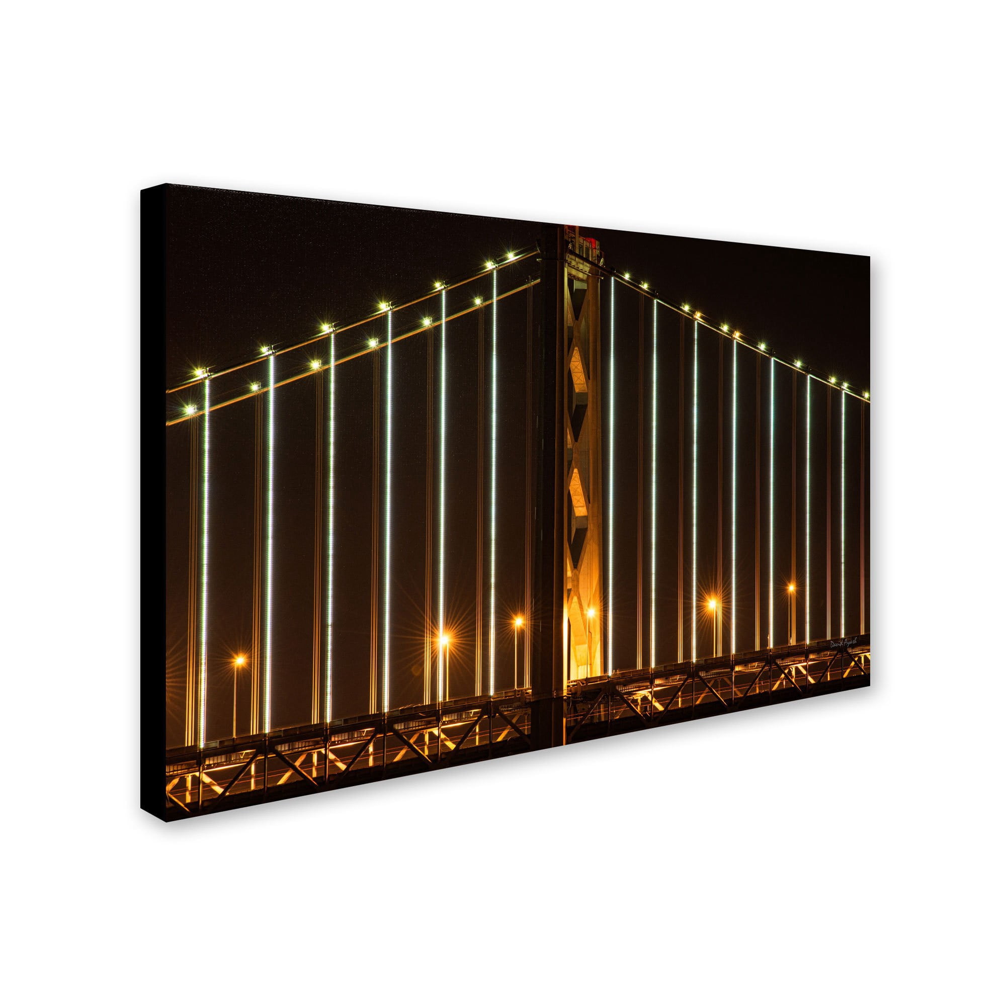Trademark Fine Art "Bay Bridge - San Francisco" Canvas Art by David Ayash