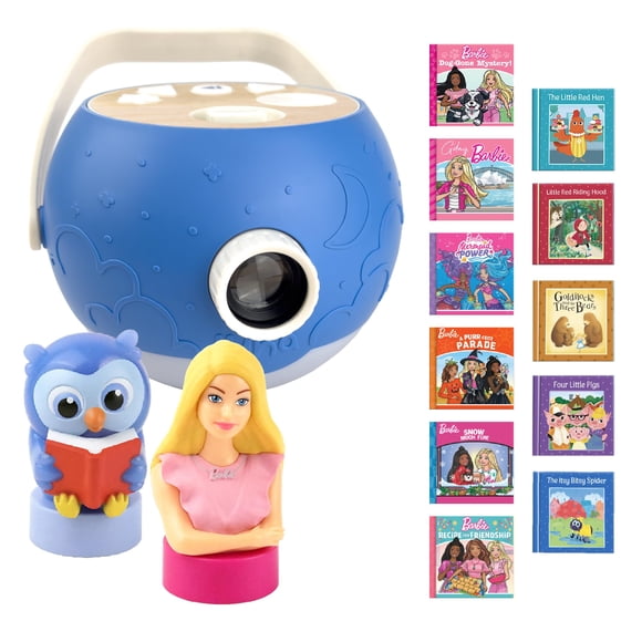 Proyector de Libros LUNA STORYTIME Barbie y Búho – 10 Historias