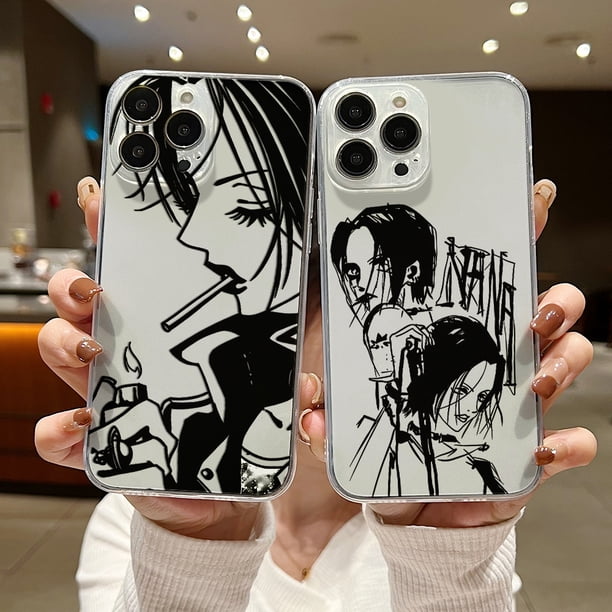 Nana 　iPhone12proMAX Anime Nana Osaki Line Phone Case For iPhone 16 15 14 13 12 11 Mini