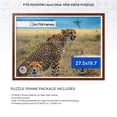 thumbnail image 2 of ArtToFrames 27.5x19.7 Inch - 70x50 CM Brown Puzzle Frame for 1000 piece Puzzles.0.75 Inch Custom Wood Puzzle Frames, Walnut - Comes with Economy Acrylic, 2 of 6
