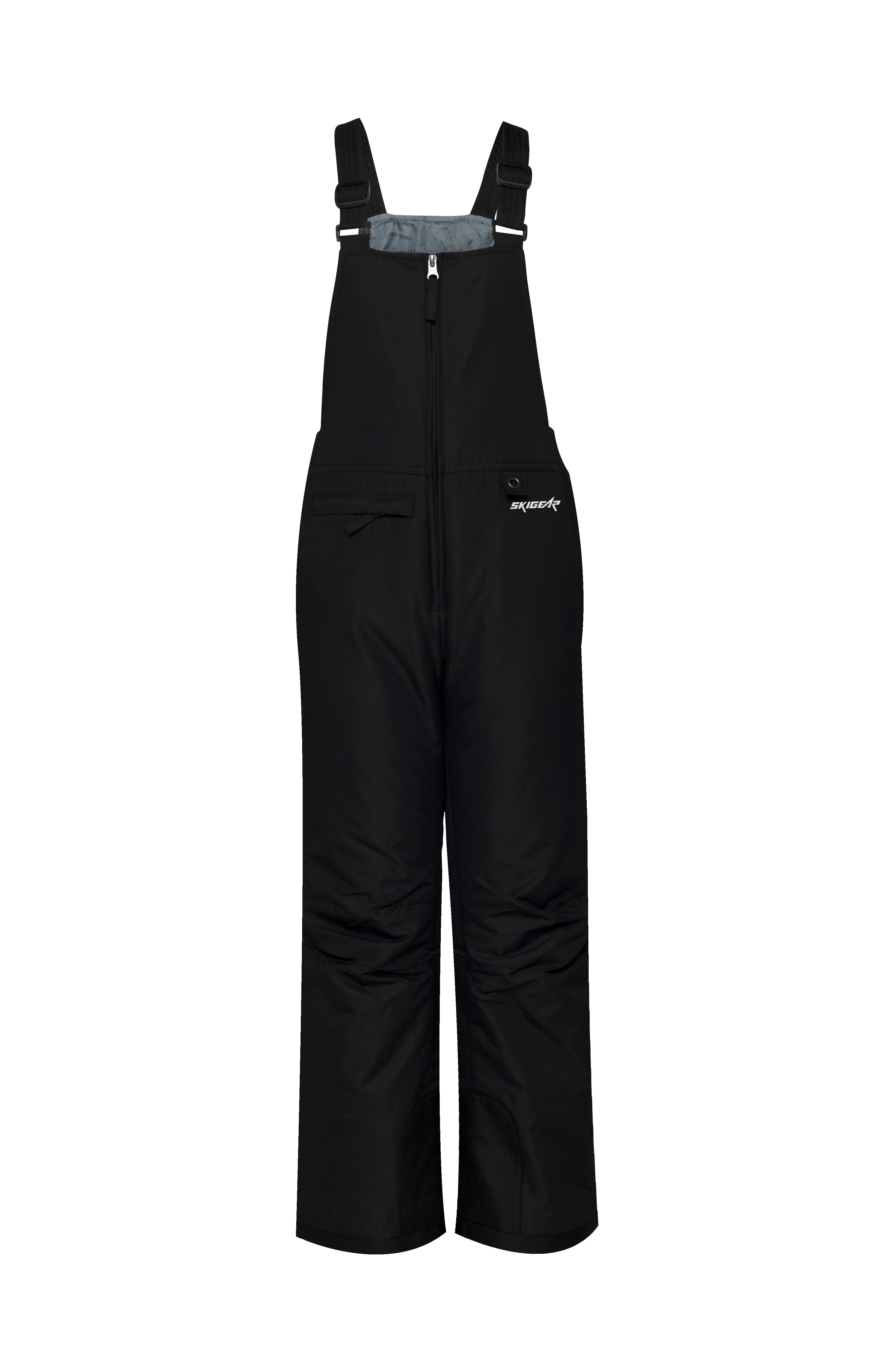 NEW ZeroXposur Youth Snowbib Ski Pants Overalls Black Large Size 7 B280 