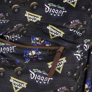 Monster Jam Backpack Allover Son-Uva Digger Print Design 16 Book Bag Adjustable Straps Bottom School Tech Sleeve