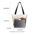 thumbnail image 3 of Fotbe Yak Bolsa de Playa con Estampado, Bolsa de Hombro, Bolsa de Mano Espaciosa, Bolsa de Viaje Ligera, Bolsa de Compras Versátil, 3 of 6