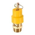 thumbnail image 5 of Uxcell 3/8PT Male Threaded 225 PSI Air Compressor Pressure Valve Yellow Hat, 5 of 5
