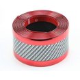 thumbnail image 1 of Red Car Door Sill Scuff Plate Protector Sticker Carbon Fiber Accessories 7CM, 1 of 5