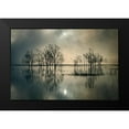 thumbnail image 2 of Joanne_Flj 24x17 Black Modern Framed Museum Art Print Titled - Lakes Secret, 2 of 5