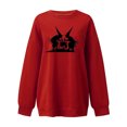 thumbnail image 3 of 2023 Chandail en Molleton de Mode pour Femmes 50 % de Rabais Liquidation Mode Halloween Imprimé Blouse Ample à Manches Longues Col Rond Chandail Décontracté, 3 of 4
