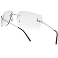 thumbnail image 1 of Gafas de sol knliwkm Rectángulo sin montura Y2k Fashion UV400, 1 of 7