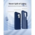 thumbnail image 3 of [3 in 1 for Samsung Galaxy A54 5G case, with 2 Pack Screen Protector, Camera Protection，Liquid Silicone Slim Shockproof Protective Phone Case [Microfiber Lining] (Navy Blue)…, 3 of 12