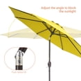 thumbnail image 6 of ACEGOSES 9ft Outdoor Patio Umbrella with Tilt 8 Ribs and Crank, Waterproof Sunshade Canopy for Garden and Yard,Yellow, 6 of 7