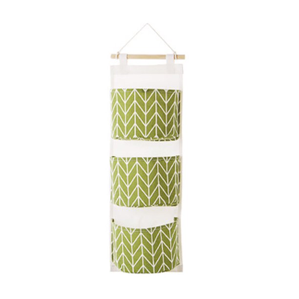 Wosthever Bolsa de almacenamiento para colgar en la pared de alta calidad, 1 unidad, organizador de sujetadores de juguetes, bolsa de bolsillo Almacenamiento y organización del hogar verde