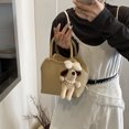 thumbnail image 3 of Bolso de mano tipo cubo de cuero suave de alta calidad para mujer, nuevo estilo 2025, bolso de mensajero de hombro informal y sencillo para desplazamientos diarios., 3 of 5