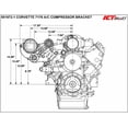 thumbnail image 2 of ICT Billet LS1 Corvette Sanden 7176 SD7 A/C Air Conditioner Compressor Bracket, 2 of 14