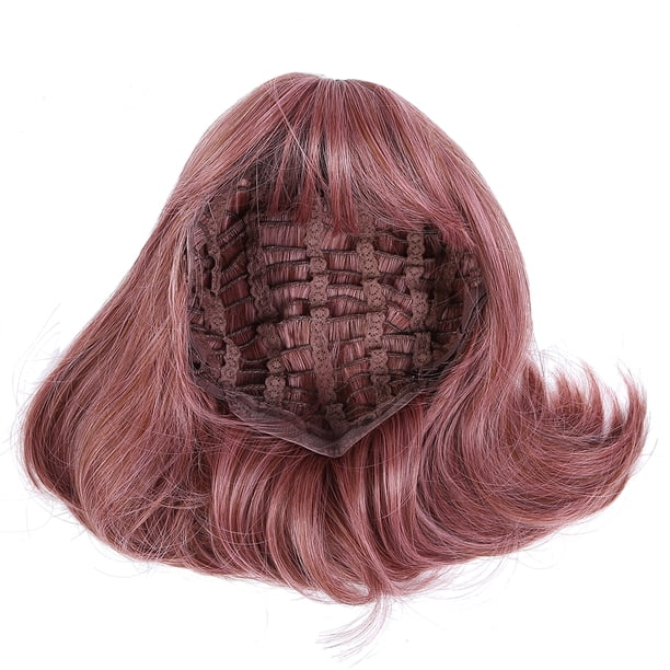 Peluca corta de 35 cm para mujer, pelucas onduladas para mujer, pelucas sintéticas de moda para fiestas de cosplay