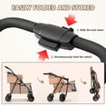 thumbnail image 4 of Double Layer Pet Stroller Cat dog pram, Lockable Wheels Carriers, Foldable for storage, for Small Medium Sized Pets, Simple assembly, for Multi-Pet Homes, 4 of 10
