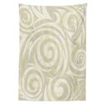 thumbnail image 3 of Ambesonne Grey Tablecloth Rectangular Table Cover, Vintage Swirling Floral, 60"x84", Khaki Beige, 3 of 4