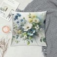 thumbnail image 2 of GOSMITH  Throw Pillow Cover Watercolor Floral Wildflowers Blue Yellow Summer Floral Butterflies Animal Cute Decor Lumbar Pillow Case Cushion for Sofa Couch Bed, 2 of 5