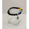 thumbnail image 3 of Amy and Annette 7 Genuine Chakra Healing Natural Bead Bracelet with Turtle Charm, 3 of 4