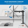 thumbnail image 6 of Mount-It! Monitor Arm Desk Mount | Fits 17-32 Inch Screens | Height Adjustable, 6 of 11