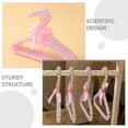 thumbnail image 3 of OULII Pink Small Hangers for Kids Clothes 3Pcs, 3 of 8