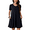Black, variant on Anyshow Womens Summer Casual Tshirt Dress 2025 Short Sleeve Loose Swing Sundresses with Pockets