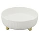 thumbnail image 1 of Organizador de estante de almacenamiento giratorio de 360 grados, redondo, para cosméticos, especias, mesa giratoria para gabinete de cocina, despensa, pequeño, color blanco, 1 of 15