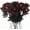Maroon, variant on 10 Pcs Artificial Bloody Roses with Eyeball Flower Bouquet Faux White and Red Roses Bundles 16" Fake Realistic Roses for Flowers Arrangements Halloween Parties Home Decor (10, Maroon)
