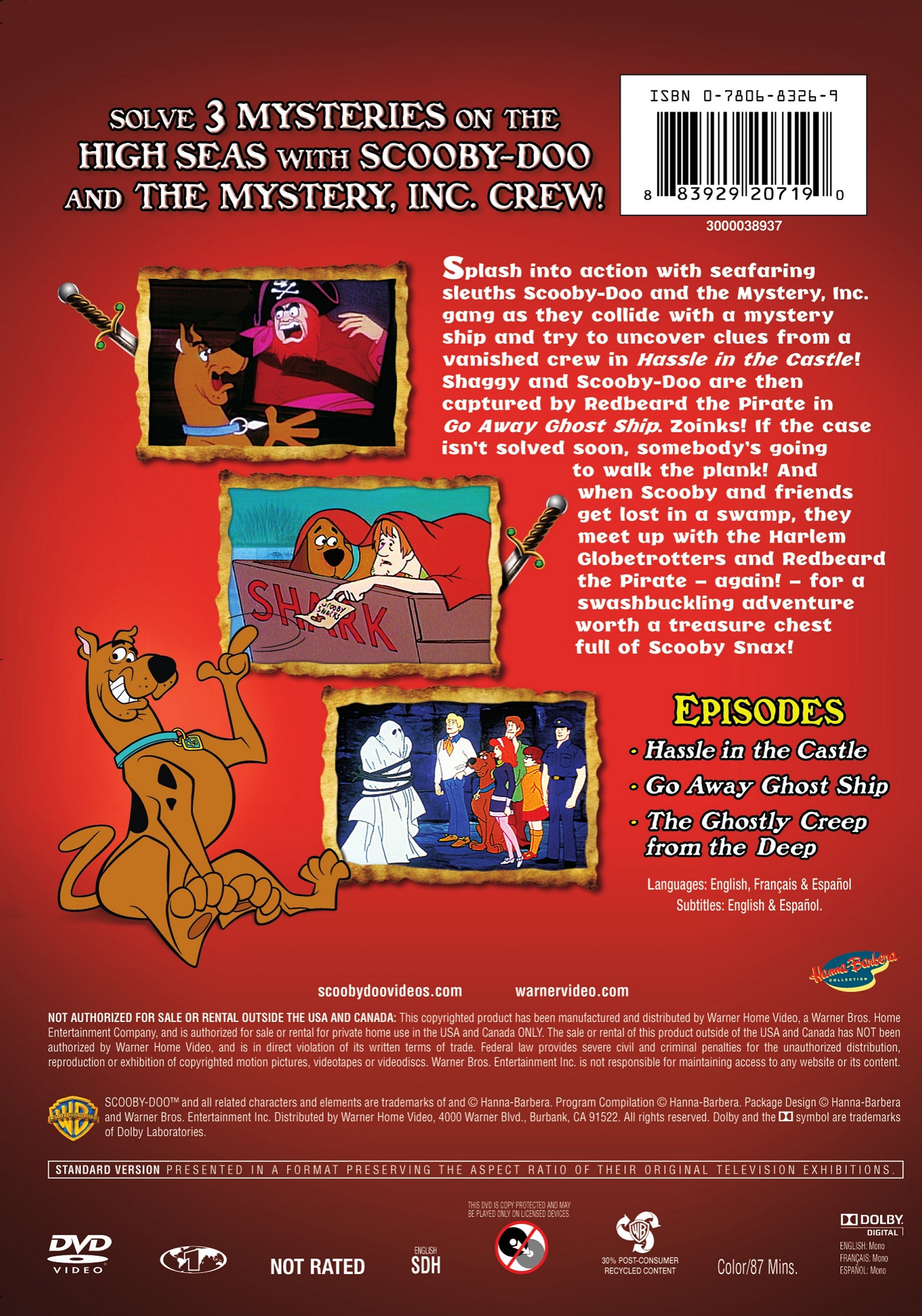 Scooby-Doo! And the Pirates (DVD), Warner Home Video, Animation - image 2 of 3