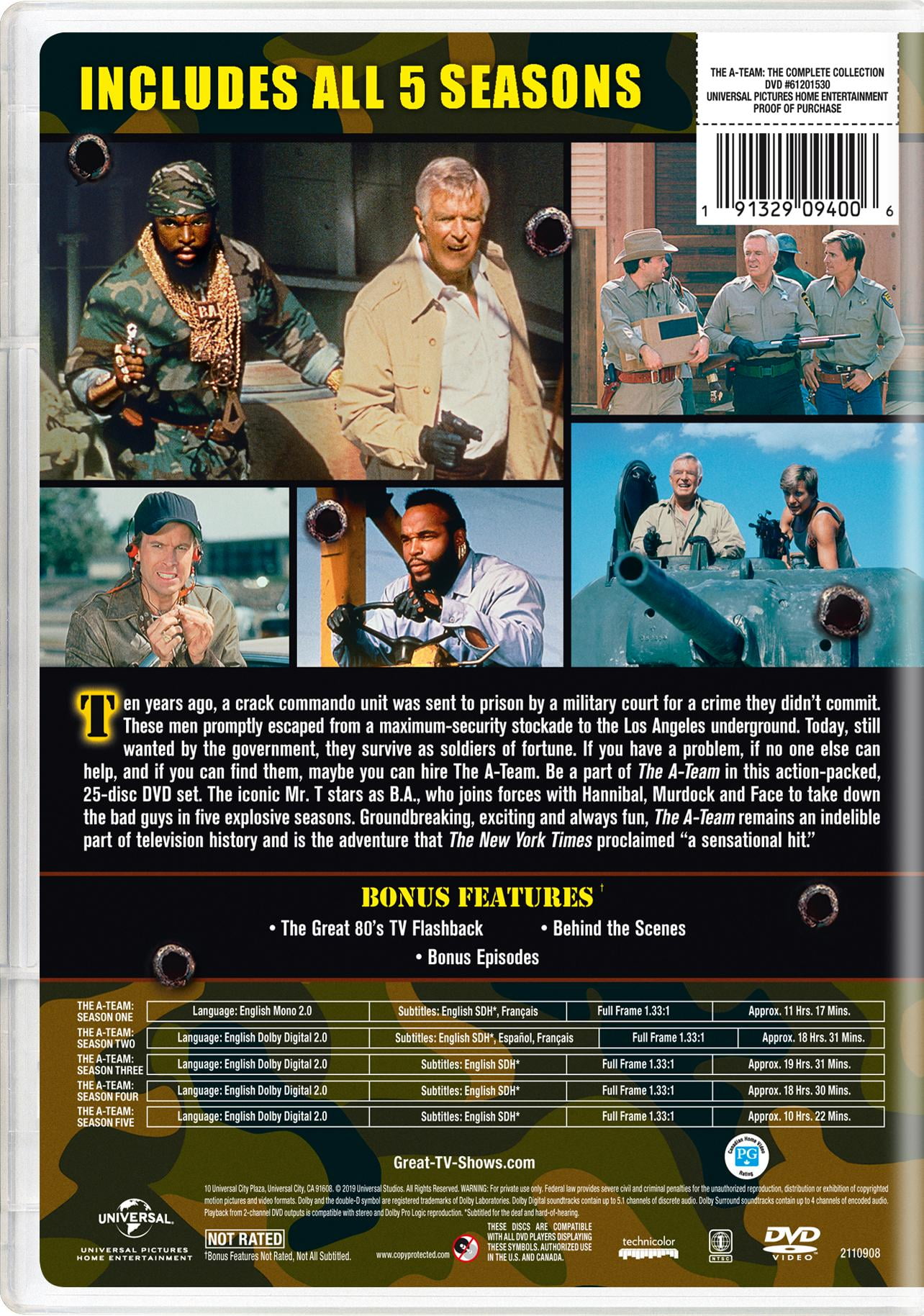 The A-Team: The Complete TV Shows Collection(DVD), Action