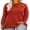 3-Red, variant on Plus Size Women's Long Sleeve Shirts 2X Cowl Neck Red Tops Button Down Blouse Solid Color Pullover Warm Stretchy Fall Winter Blouses 2XL 18W 20W