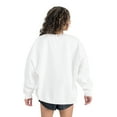 thumbnail image 3 of Women's Gameday Couture  White Washington Commanders Script Logo Oversized Premium Fleece Pullover Sweatshirt, 3 of 7