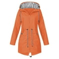 thumbnail image 1 of asddcavvf Womens Fashion Rain Jacket With Hood Lightweight Long Sleeve Windbreaker Zip Up Drawstring, 1 of 5