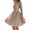 Champagne, variant on Evening Party Women See-through Sequins 3/4 Sleeve Backless Dress Gown