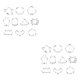 thumbnail image 2 of Bearachild Paquete de 10 galletas de Halloween molde de acero inoxidable Sugarcraft galleta molde en relieve Chocolate DIY postre suministros de C 2Conjunto, 2 of 6