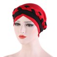 thumbnail image 2 of Windfall Hijab Braid Silky Turban Hats for Women Cancer Chemo Beanies Cap Headwrap Headwear, 2 of 3
