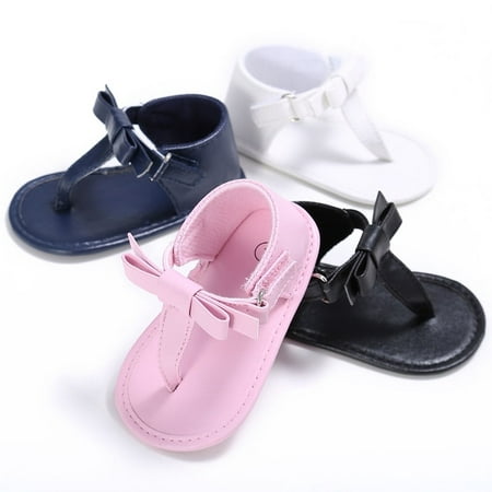 Baby Summer Flip-flops Bowknot Sandals Infant Girls Soft Sole Shoes