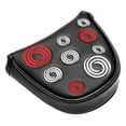 thumbnail image 2 of Mallet Pu Cover He Shaft Cierre Golf Headcover Impermeable Head Cover Accesorios Golfista para Mujeres , negro shamjiam cubierta de putter de mazo de golf, 2 of 9