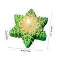 thumbnail image 3 of Vacemry Under $5 Snowflake Shape Scented Candle, Christmas Aroma Wax Melt, Festive Holiday Fragrance Decor, Seasonal Home Scented Decor for Tabletop, 3 of 6