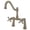 Nickel, variant on Kingston Brass KS3235AX Restoration Two-Handle 2-Hole Deck-Mount Clawfoot Tub Faucet in Oil Rubbed Bronze