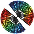 thumbnail image 1 of Abanicos plegables Hananona Rainbow Color Poliéster (32 cm x 64 cm), 1 of 7