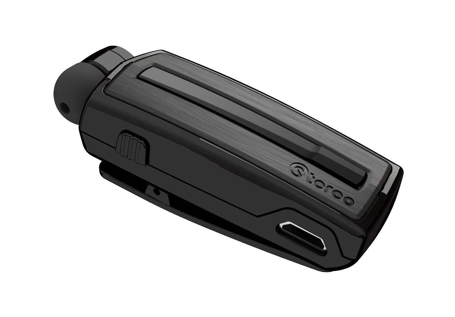 Azeca UA28 Stereo Retractable Bluetooth Headset, Black